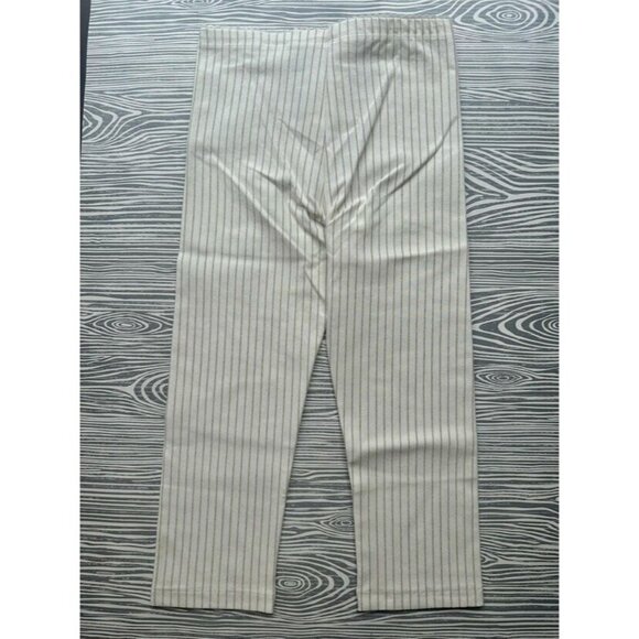 Tea Collection Gold Stripe Capri Leggings 7 NWT - Picture 2 of 5